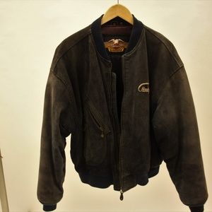 Harely davidson seude bomber jacket w/ gloves